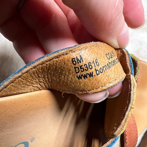 Born Lynae Slide Sandals Womens Size 6 M Sand Multi Color - Picture 6 of 6